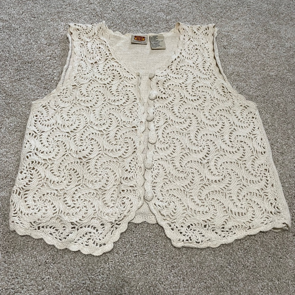 Route 66 Cotton Knit Vest